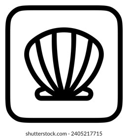 Editable sea shell vector icon. Part of a big icon set family. Perfect for web and app interfaces, presentations, infographics, etc