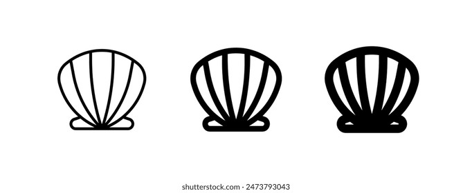 Editable sea shell vector icon. Part of a big icon set family. Perfect for web and app interfaces, presentations, infographics, etc