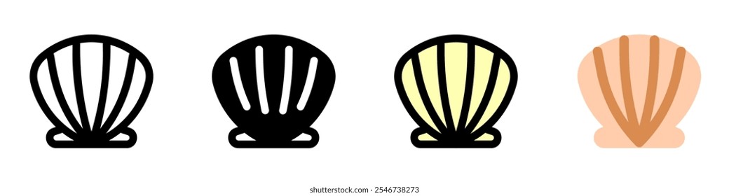 Editable sea shell vector icon. Part of a big icon set family. Perfect for web and app interfaces, presentations, infographics, etc