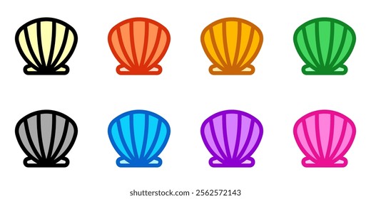 Editable sea shell vector icon. Part of a big icon set family. Perfect for web and app interfaces, presentations, infographics, etc