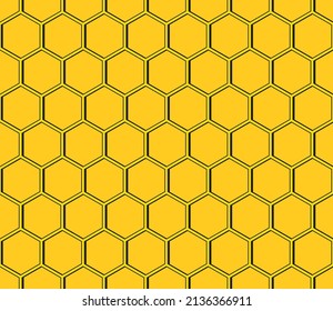 Editable Seamless Geometric Pattern Tile with 3D Hexagonal Shapes Design