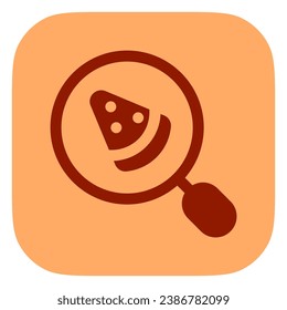 Editable search for food, pizza vector icon. Part of a big icon set family. Perfect for web and app interfaces, presentations, infographics, etc