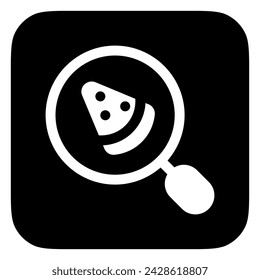 Editable search for food, pizza vector icon. Part of a big icon set family. Perfect for web and app interfaces, presentations, infographics, etc