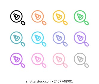 Editable search for food, pizza vector icon. Part of a big icon set family. Perfect for web and app interfaces, presentations, infographics, etc