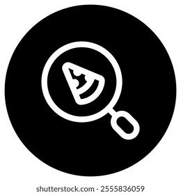 Editable search for food, pizza vector icon. Part of a big icon set family. Perfect for web and app interfaces, presentations, infographics, etc