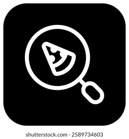 Editable search for food, pizza vector icon. Part of a big icon set family. Perfect for web and app interfaces, presentations, infographics, etc