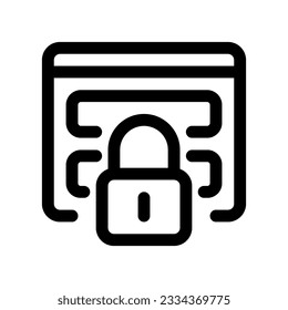 Editable secure login, website vector icon. Part of a big icon set family. Perfect for web and app interfaces, presentations, infographics, etc