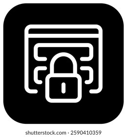 Editable secure login, website vector icon. Part of a big icon set family. Perfect for web and app interfaces, presentations, infographics, etc