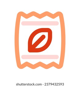 Bolsas de semillas editables, icono del vector fertilizante. Jardinería, paisajes, horticultura. Parte de una familia de iconos grandes. Perfecto para interfaces web y de aplicaciones, presentaciones, infografías, etc