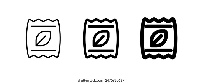 Editable seed bags, fertilizer vector icon. Gardening, landscaping, horticulture. Part of a big icon set family. Perfect for web and app interfaces, presentations, infographics, etc