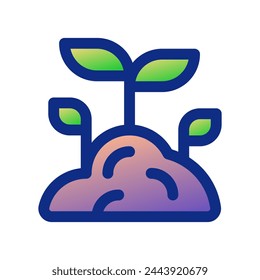Editable seedling, plant, growing seed vector icon. Gardening, landscaping, horticulture. Part of a big icon set family. Perfect for web and app interfaces, presentations, infographics, etc