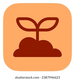 Editable seedling, plant vector icon. Nature, gardening, farming. Part of a big icon set family. Perfect for web and app interfaces, presentations, infographics, etc