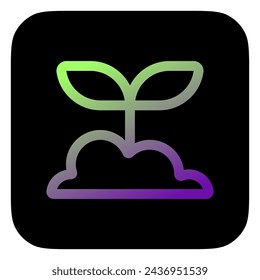Editable seedling, plant vector icon. Nature, gardening, farming. Part of a big icon set family. Perfect for web and app interfaces, presentations, infographics, etc