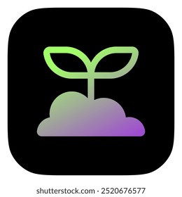 Editable seedling, plant vector icon. Nature, gardening, farming. Part of a big icon set family. Perfect for web and app interfaces, presentations, infographics, etc