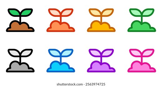 Editable seedling, plant vector icon. Nature, gardening, farming. Part of a big icon set family. Perfect for web and app interfaces, presentations, infographics, etc