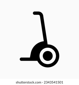 Icono de vector de scooter de segway editable. Vehículos, transporte, viajes. Parte de una familia de iconos grandes. Perfecto para interfaces web y de aplicaciones, presentaciones, infografías, etc
