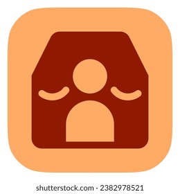Vendedor editable, comerciante, icono de vector de usuario. Parte de una familia de iconos grandes. Perfecto para interfaces web y de aplicaciones, presentaciones, infografías, etc
