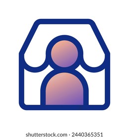 Editable seller, merchant, user vector icon. Part of a big icon set family. Perfect for web and app interfaces, presentations, infographics, etc