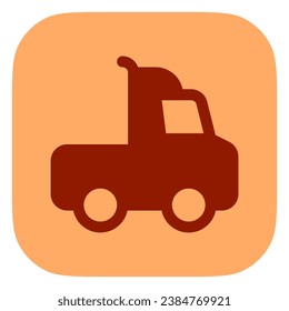 Editable semi-trailer truck vector icon. Vehicles, transportation, travel. Part of a big icon set family. Perfect for web and app interfaces, presentations, infographics, etc