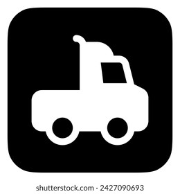 Editable semi-trailer truck vector icon. Vehicles, transportation, travel. Part of a big icon set family. Perfect for web and app interfaces, presentations, infographics, etc