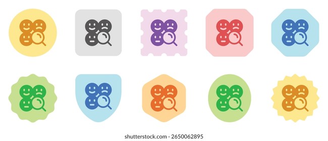 Editable sentiment analysis, emotion vector icon. AI technology, artificial intelligence, computer. Part of a big icon set family. Perfect for web and app interfaces, presentations, infographics, etc