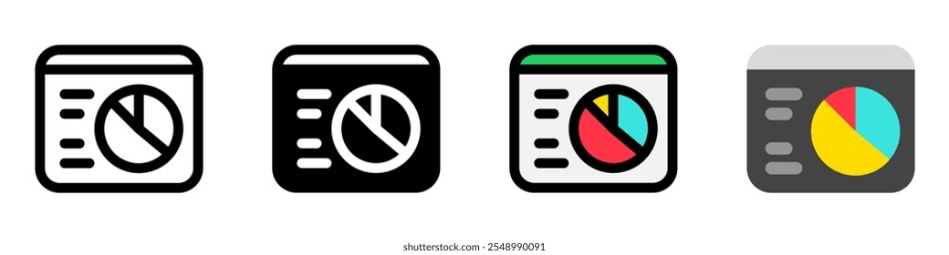 Ícone de vetor de painel de SEO editável. SEO, marketing, negócios. Parte de uma grande família de conjuntos de ícones. Perfeito para interfaces web e app, apresentações, infográficos, etc