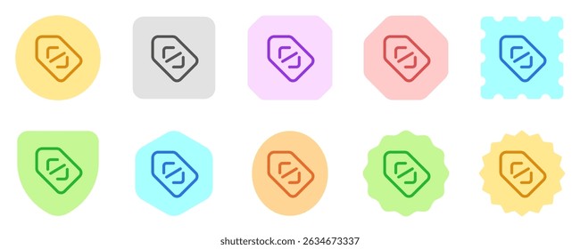 Icono de Vector de etiqueta SEO editable. SEO, marketing, negocios. Parte de una gran familia de iconos. Perfecto para interfaces de Web y App, presentaciones, infografías, etc