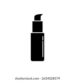 Editable serum stroke black icon isolated on white background flat vector illustration.