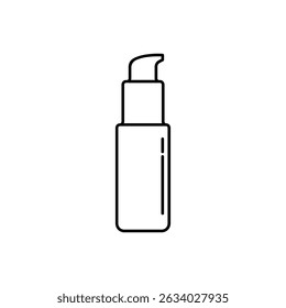 Editable serum stroke line icon isolated on white background flat vector illustration.