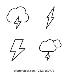 Editable Set Icon of Weather, Vector illustration isolated on white background. using for Presentation, website or mobile app