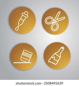 Editable Set of Office and Business Icons. The vector illustrations contain symbolic meanings