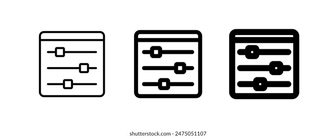 Editable setting, preferences, configuration vector icon. Part of a big icon set family. Perfect for web and app interfaces, presentations, infographics, etc