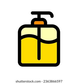 Editable shampoo pump bottle vector icon. Barbershop, lifestyle, grooming. Part of a big icon set family. Perfect for web and app interfaces, presentations, infographics, etc