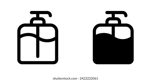 Editable shampoo pump bottle vector icon. Barbershop, lifestyle, grooming. Part of a big icon set family. Perfect for web and app interfaces, presentations, infographics, etc