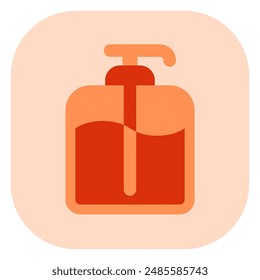 Editable shampoo pump bottle vector icon. Barbershop, lifestyle, grooming. Part of a big icon set family. Perfect for web and app interfaces, presentations, infographics, etc