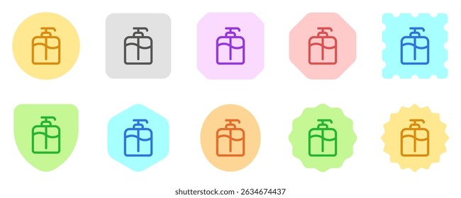 Editable shampoo pump bottle vector icon. Barbershop, lifestyle, grooming. Part of a big icon set family. Perfect for web and app interfaces, presentations, infographics, etc