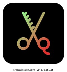 Editable shears vector icon. Barbershop, lifestyle, grooming. Part of a big icon set family. Perfect for web and app interfaces, presentations, infographics, etc