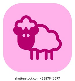 Editable sheep, ewe, lamb vector icon. Animal, farm, livestock. Part of a big icon set family. Perfect for web and app interfaces, presentations, infographics, etc