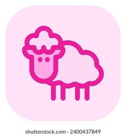 Editable sheep, ewe, lamb vector icon. Animal, farm, livestock. Part of a big icon set family. Perfect for web and app interfaces, presentations, infographics, etc