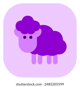 Editable sheep, ewe, lamb vector icon. Animal, farm, livestock. Part of a big icon set family. Perfect for web and app interfaces, presentations, infographics, etc