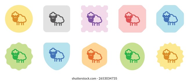 Editable sheep, ewe, lamb vector icon. Animal, farm, livestock. Part of a big icon set family. Perfect for web and app interfaces, presentations, infographics, etc