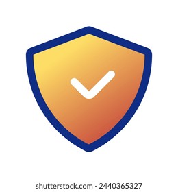 Escudo editable, icono de vector de seguro. Parte de una gran familia de iconos. Perfecto para interfaces web y aplicaciones, presentaciones, infografías, etc
