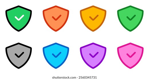 Editable shield, insurance vector icon. Part of a big icon set family. Perfect for web and app interfaces, presentations, infographics, etc