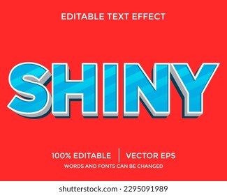 Editable SHINY text style effect