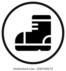 Editable shoe, boot vector icon. Part of a big icon set family. Perfect for web and app interfaces, presentations, infographics, etc