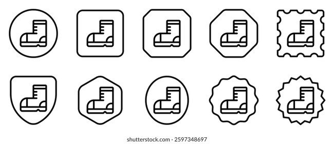 Editable shoe, boot vector icon. Part of a big icon set family. Perfect for web and app interfaces, presentations, infographics, etc