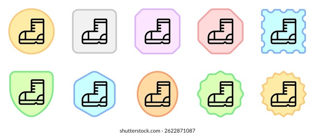 Editable shoe, boot vector icon. Part of a big icon set family. Perfect for web and app interfaces, presentations, infographics, etc