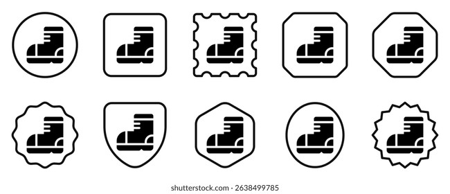 Editable shoe, boot vector icon. Part of a big icon set family. Perfect for web and app interfaces, presentations, infographics, etc