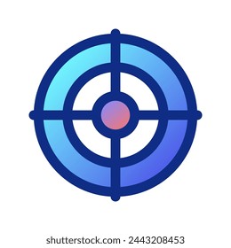 Editable shooting game, target, focus vector icon. Video game, game elements. Part of a big icon set family. Perfect for web and app interfaces, presentations, infographics, etc