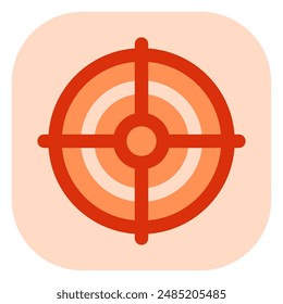 Editable shooting game, target, focus vector icon. Video game, game elements. Part of a big icon set family. Perfect for web and app interfaces, presentations, infographics, etc